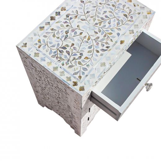 Mother of Pearl Bed Side Table