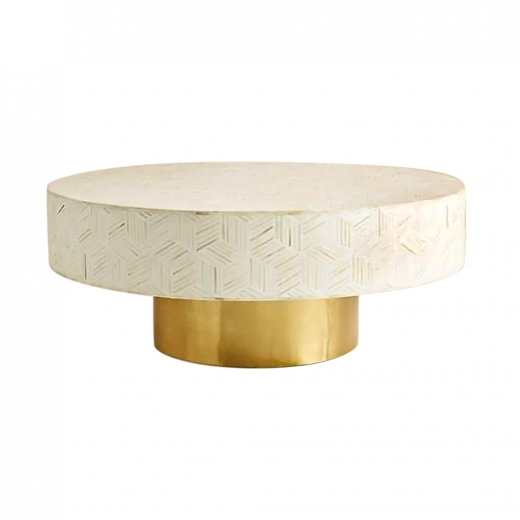 bone inlay coffee table /handmade bone inlay furniture